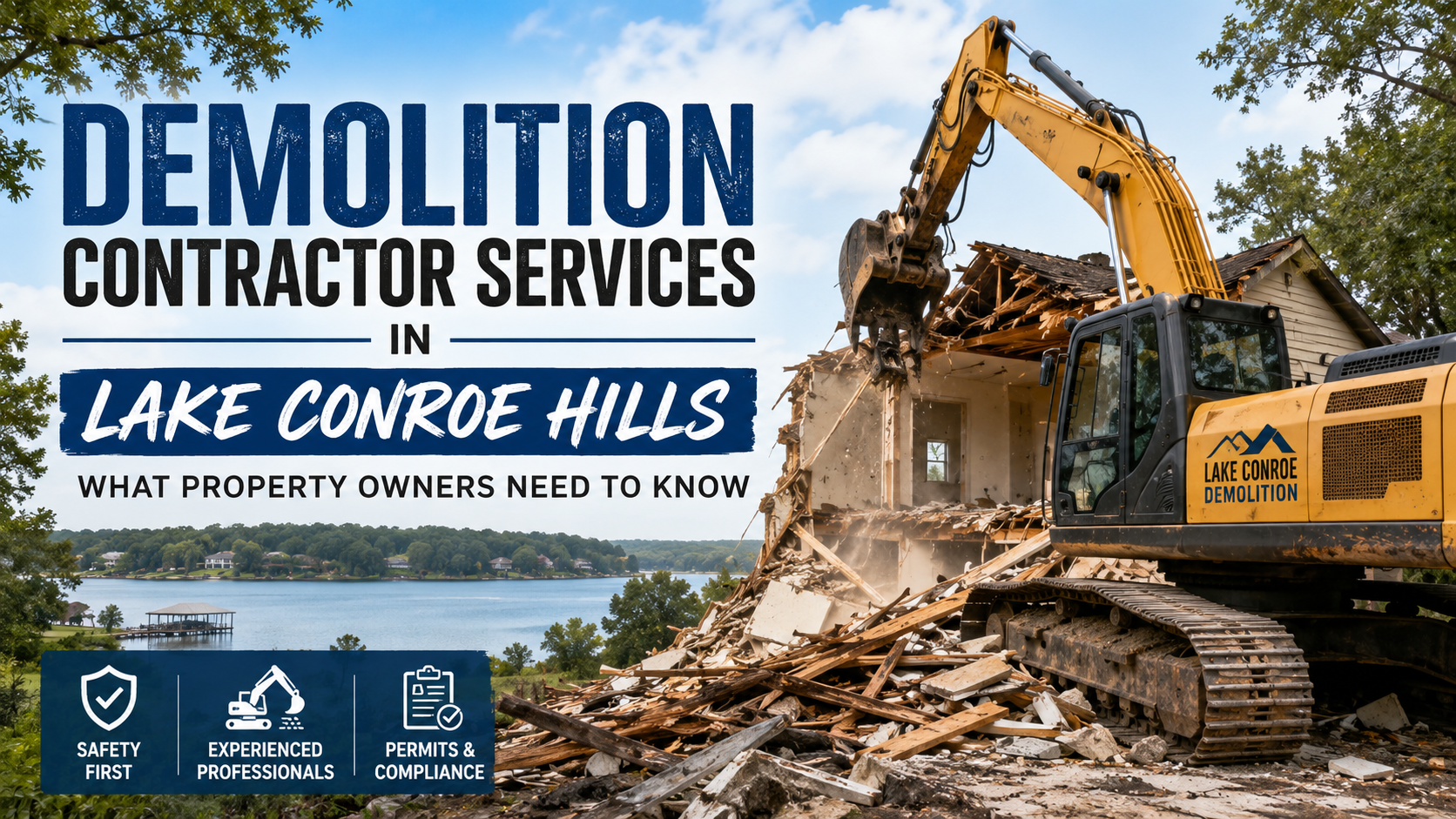 Demolition Contractor Services in Lake Conroe Hills: What Property Owners Need to Know